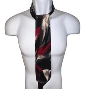 Pertini, men’s 100% silk handmade made in Italy designer abstract Y2K Tie￼